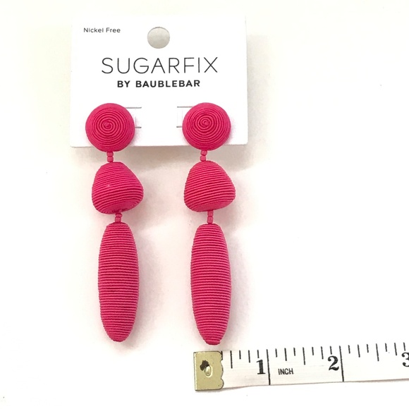 SUGARFIX By BAUBLEBAR Pink Earrings Dangle Drop Nickel Free - Picture 6 of 7